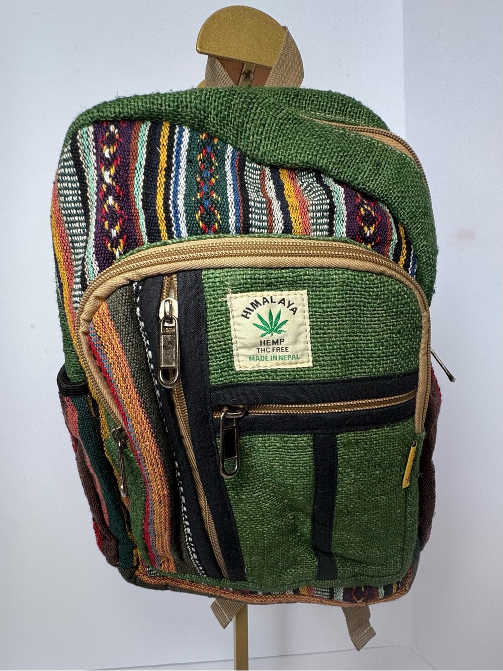 HIMALAYA HEMP woven small backpack